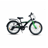 CHANTY Roader 24" Bicicleta para niños negra y verde | 7 velocidades |