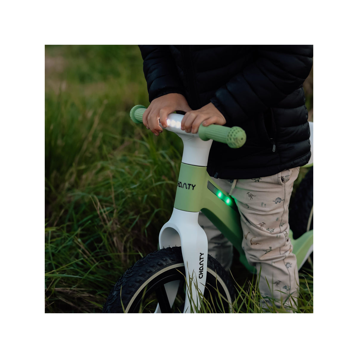 Chanty Go Grøn Bicicleta de Equilibrio | Con Luz Integrada