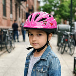 Chanty Casco infantil – Rosa con mariposas