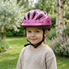 Casco infantil CHANTY – con estrellas moradas