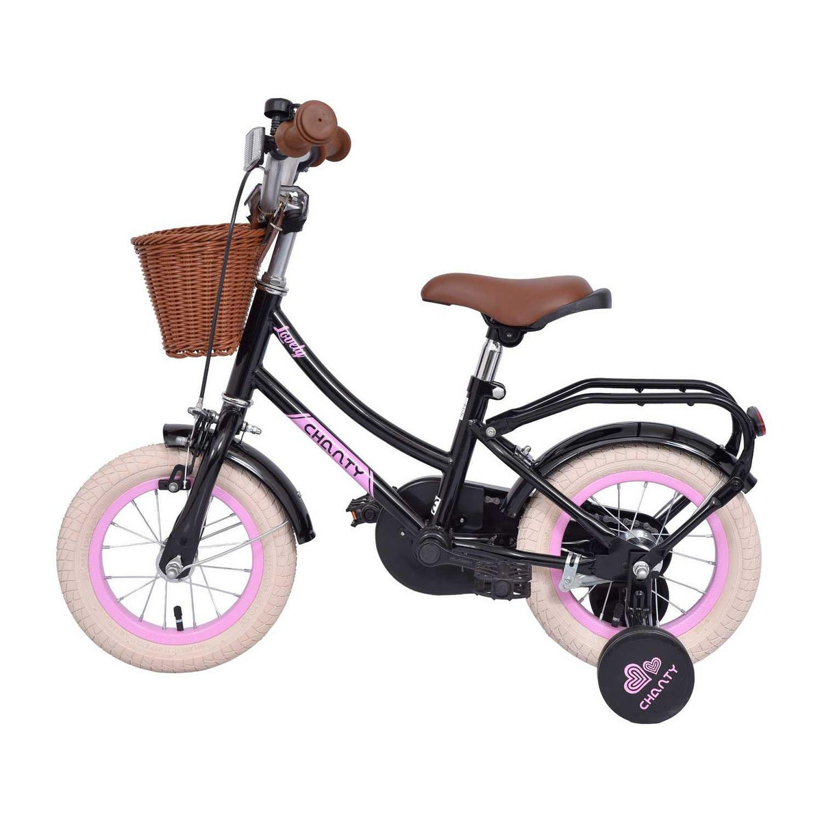 CHANTY Lovely 12" Sort Pigecykel | 2-4 År |
