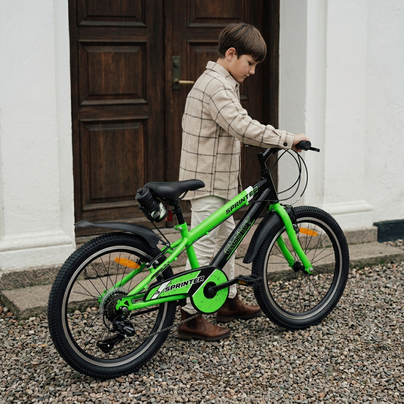 CHANTY Sprinter 20" Bicicleta para niños verde | 7 velocidades |