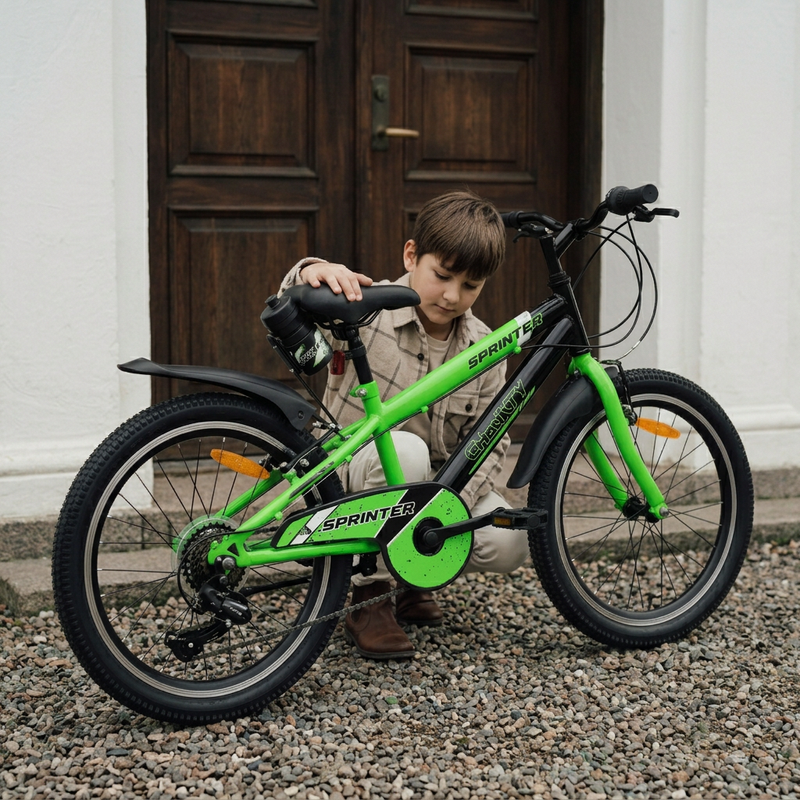 CHANTY Sprinter 20" Bicicleta para niños verde | 7 velocidades |